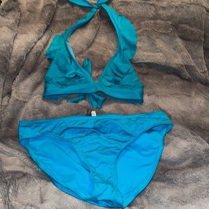 Kenneth Cole Reaction Blue Bikini swimsuit size L